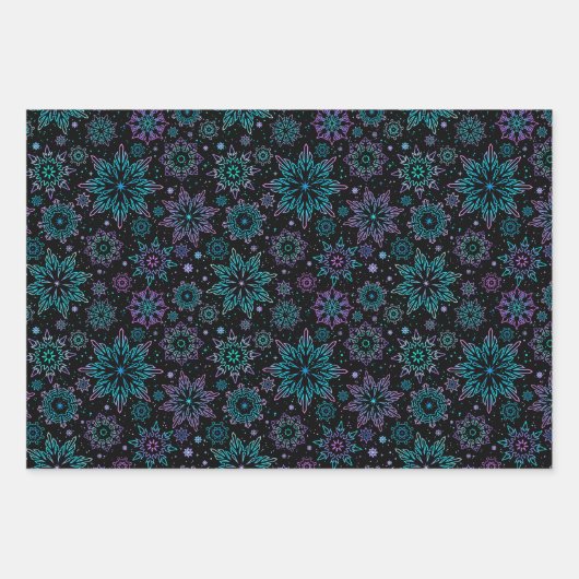 Wrapping paper "Snowflakes" (Voorkant)