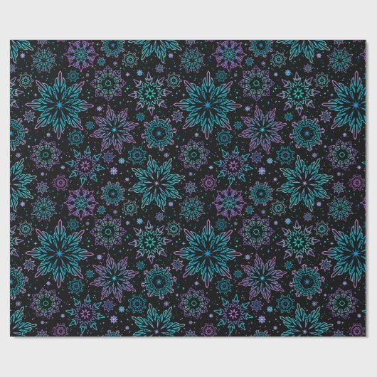 Wrapping paper "Snowflakes" Cadeaupapier (Vlak)