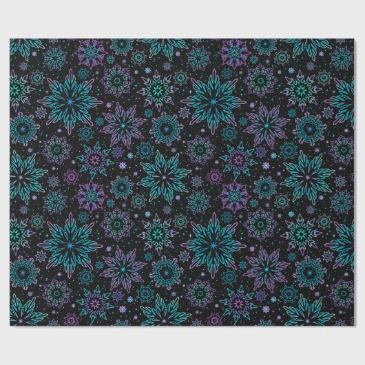 Wrapping paper "Snowflakes" Cadeaupapier (Vlak)