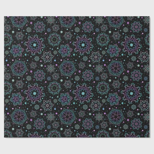 Wrapping paper "Snowflakes" Cadeaupapier (Vlak)