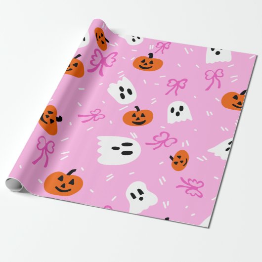 Wrapping Paper Spooky Halloween  Cadeaupapier (Uitgerold)