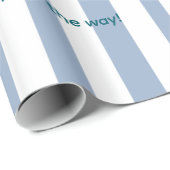 Wrapping Paper Twins Blue Pink Stripe Elephant Cadeaupapier (Rol Hoek)