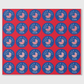 Wrapping Paper - USA gepersonaliseerd - Plaats toe Cadeaupapier (Vlak)