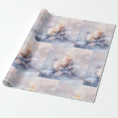 Wrapping Paper-Victorian Winter Christmas Wrapping Cadeaupapier (Uitgerold)