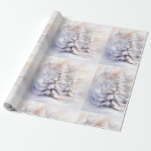 Wrapping Paper-Victorian Winter Christmas Wrapping Cadeaupapier (Uitgerold)