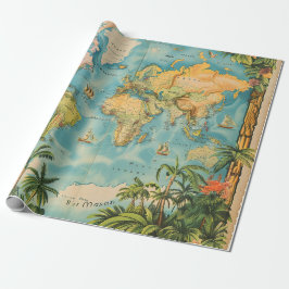 Wrapping Paper- Vintage Atlas Cadeaupapier