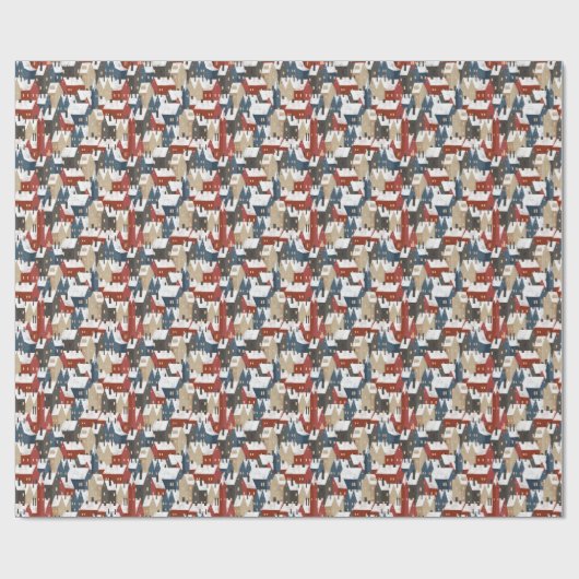 Wrapping Paper - Winter Pattern Cadeaupapier (Vlak)