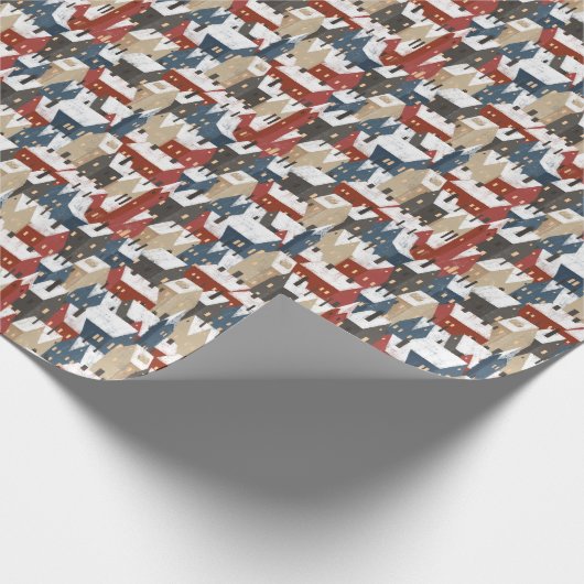 Wrapping Paper - Winter Pattern Cadeaupapier (Hoek)