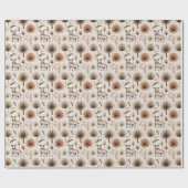 Wrapping paper with a delicate botanical pattern cadeaupapier (Vlak)