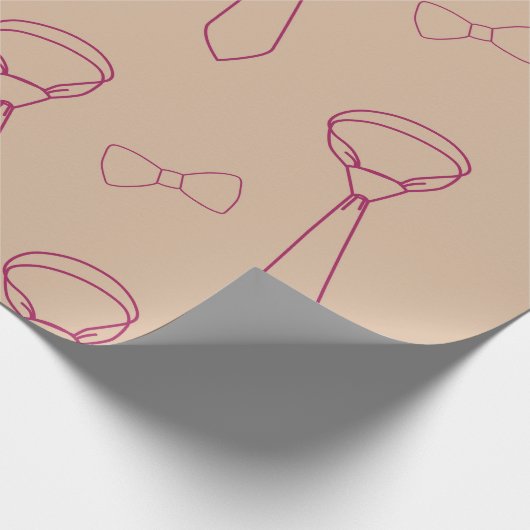 Wrapping paper with a tie and bow cadeaupapier (Hoek)