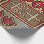 wrapping paper with navajo rug motif cadeaupapier (Hoek)
