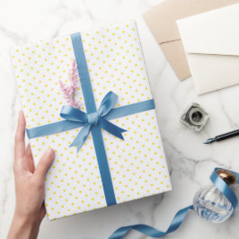 Wrapping Paper - Yellow Dots Pattern Cadeaupapier