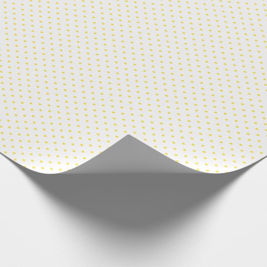 Wrapping Paper - Yellow Dots Pattern Cadeaupapier (Hoek)