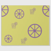 Wrapping paper  Yellow glass Cadeaupapier (Vlak)