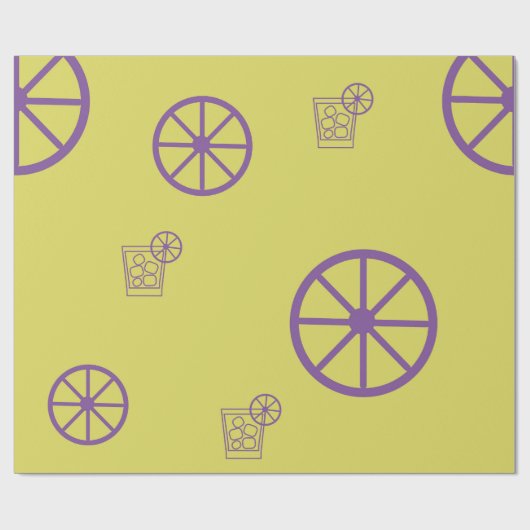 Wrapping paper  Yellow glass Cadeaupapier (Vlak)