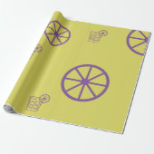 Wrapping paper  Yellow glass Cadeaupapier (Uitgerold)