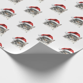 Wrapping Papers - Feestelijke Maine Coon met Kerst Cadeaupapier