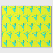 Wrapping Papier Ballet Danser Nieuwjaar Wensen (Vlak)