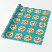Wrapping papier 'de droom leven' voor gepensioneer (Uitgerold)