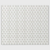 Wrapping papier-witte rozen cadeaupapier (Vlak)