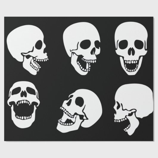 Wrapping Papieren LAUGHULL BLACK EN WHITE Cadeaupapier (Vlak)