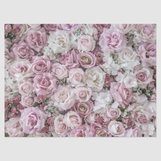 Wrapping Tissue - Victoriaans Rozen Collage Tissuepapier (Voorkant)