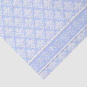 Wrapping Tissue - Wedgewood Blue Damask Tissuepapier (Detail)