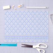 Wrapping Tissue - Wedgewood Blue Damask Tissuepapier (Craft)
