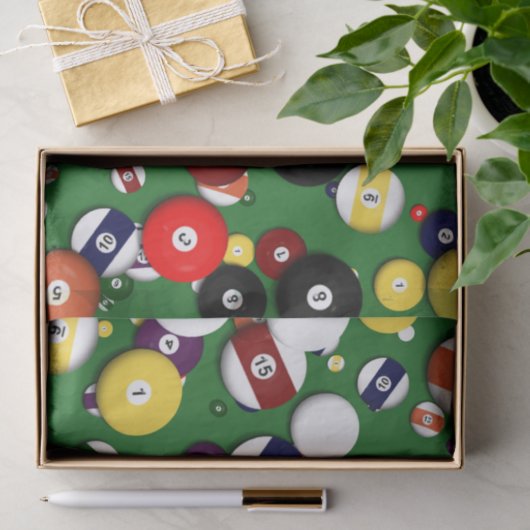 Wrapping Weefsel - Billiards Tissuepapier (Geschenk)