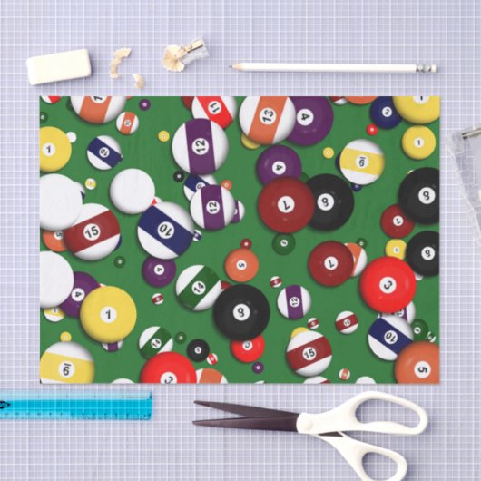 Wrapping Weefsel - Billiards Tissuepapier (Craft)