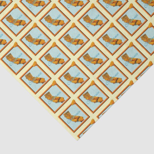 Wrapping weefsel - CALIFORNIA - omhuld pictogram Tissuepapier (Detail)