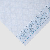 Wrapping weefsel - Icy Blue Damask Tissuepapier (Detail)