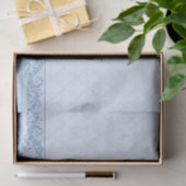 Wrapping weefsel - Icy Blue Damask Tissuepapier (Geschenk)