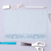 Wrapping weefsel - Icy Blue Damask Tissuepapier (Craft)