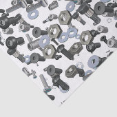 Wrapping Weefsel - Noten en bouten Tissuepapier (Detail)