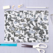 Wrapping Weefsel - Noten en bouten Tissuepapier (Craft)