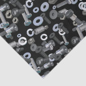 Wrapping Weefsel - Noten en bouten Tissuepapier (Detail)