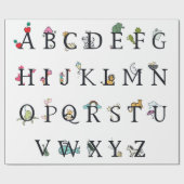 WRAPPINGSPAPIER: ALPHABET CHART CADEAUPAPIER (Vlak)