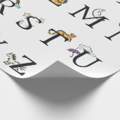 WRAPPINGSPAPIER: ALPHABET CHART CADEAUPAPIER (Hoek)