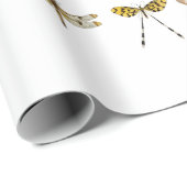 WRAPPINGSPAPIER:  BUTTERFLY-KARTJE CADEAUPAPIER (Rol Hoek)