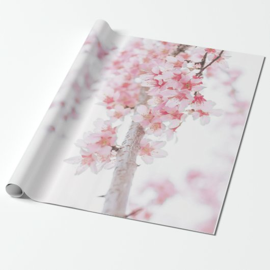 WRAPPINGSPAPIER: CHERRY BLOSSOMS CADEAUPAPIER (Uitgerold)