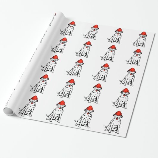 WRAPPINGSPAPIER DALMATIAN FIREDOG CADEAUPAPIER (Uitgerold)