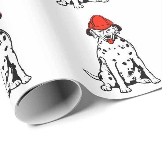 WRAPPINGSPAPIER DALMATIAN FIREDOG CADEAUPAPIER (Rol Hoek)