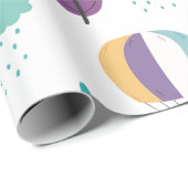 WRAPPINGSPAPIER: ELEPHANTS EN HOT AIR BALLOONS CADEAUPAPIER (Rol Hoek)