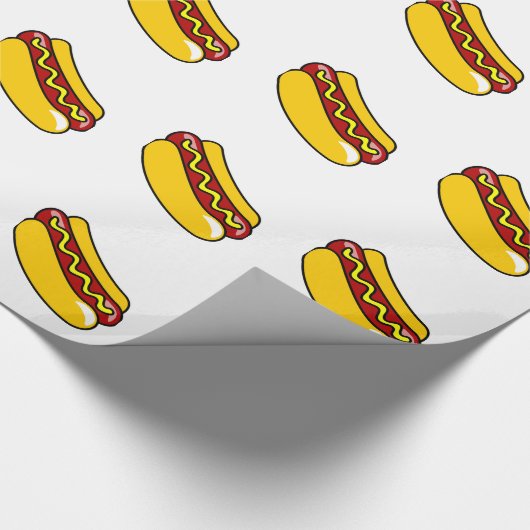 WRAPPINGSPAPIER HOT DOG CADEAUPAPIER (Hoek)