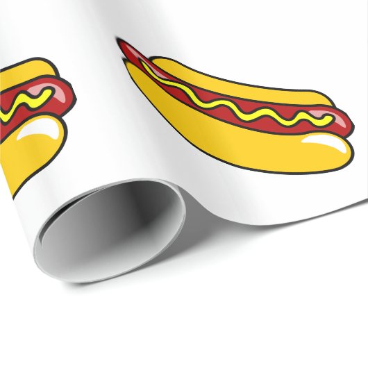 WRAPPINGSPAPIER HOT DOG CADEAUPAPIER (Rol Hoek)