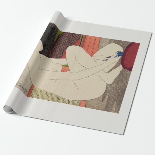 WRAPPINGSPAPIER : JAPANESE WOODBLOCK :Shinsui Itō Cadeaupapier (Uitgerold)