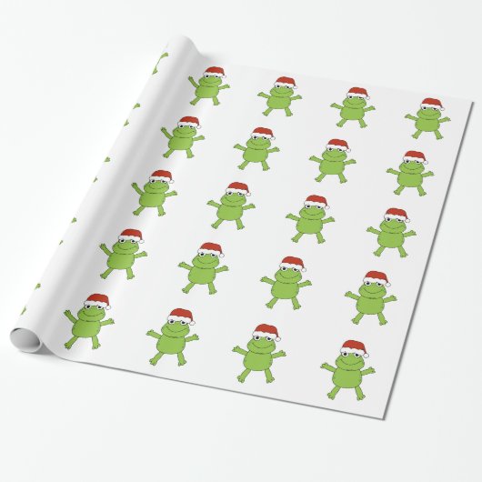 WRAPPINGSPAPIER JOLLY FROG CADEAUPAPIER (Uitgerold)