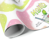 WRAPPINGSPAPIER - MOJITO RECIPE COCKTAIL ART CADEAUPAPIER (Rol Hoek)