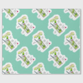 WRAPPINGSPAPIER - MOJITO RECIPE COCKTAIL ART CADEAUPAPIER (Vlak)